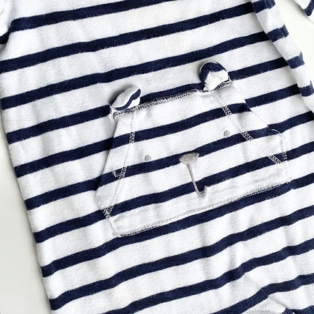 Navy stripe teddy bear onesie by babygap